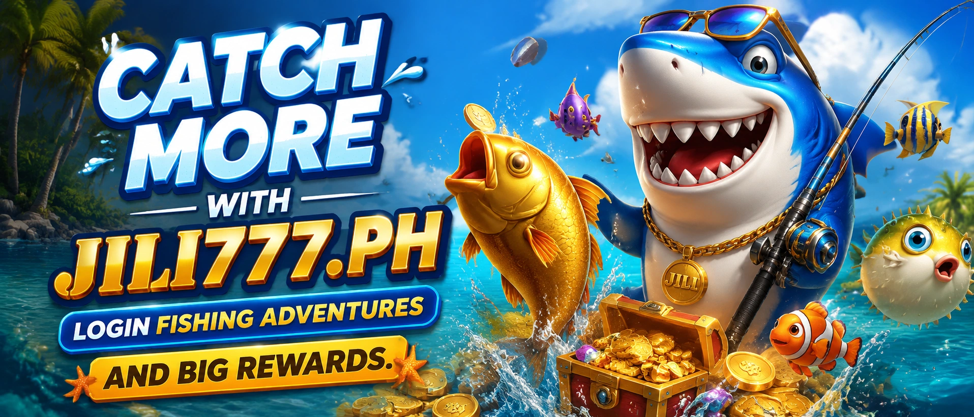 JILI777O fishing game promo visual with a mobile-first casino style layout